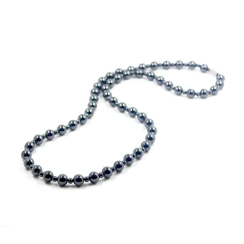 hematite necklace Round Beads Beaded Necklace