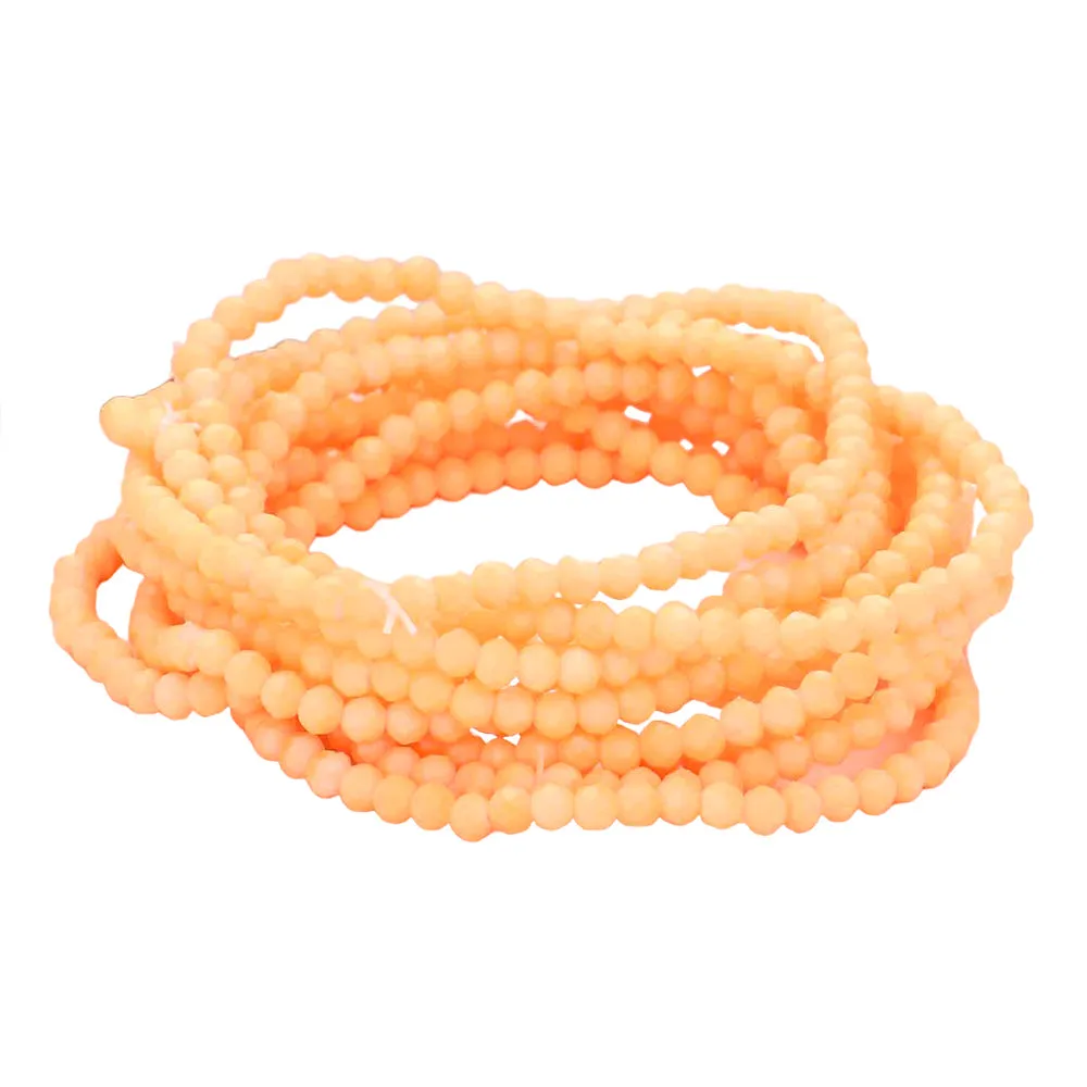 iLLASPARKZ 10PCS - Faceted Beaded Multi Layered Stretch Bracelets