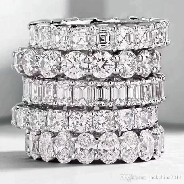 Infinity Stacker Sterling Silver Cubic Zirconia Ring Collection