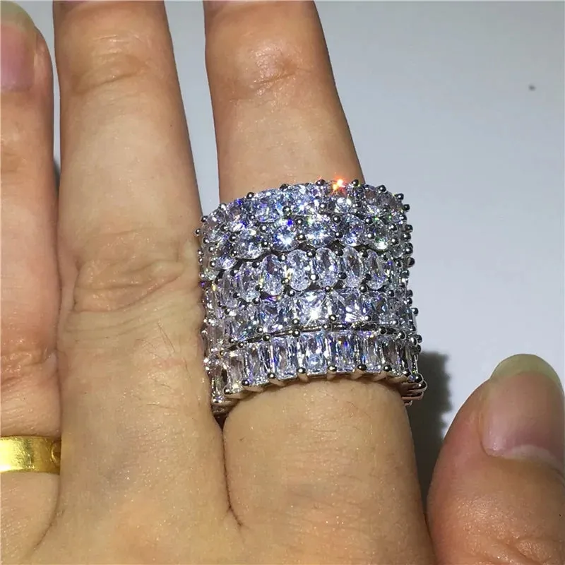 Infinity Stacker Sterling Silver Cubic Zirconia Ring Collection