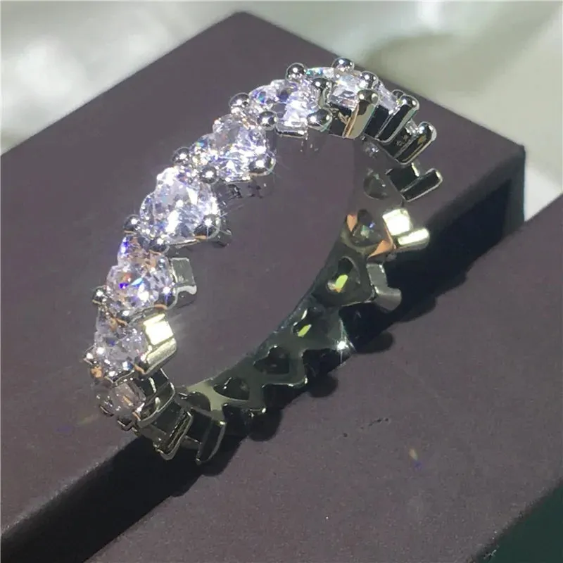 Infinity Stacker Sterling Silver Cubic Zirconia Ring Collection