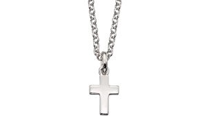 Little Star Kaia Plain Small Cross Pendant and Chain