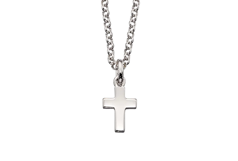 Little Star Kaia Plain Small Cross Pendant and Chain