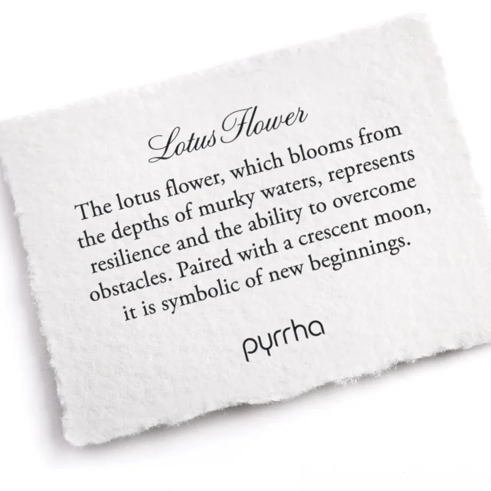 Lotus Flower Talisman Pendant | Pyrrha