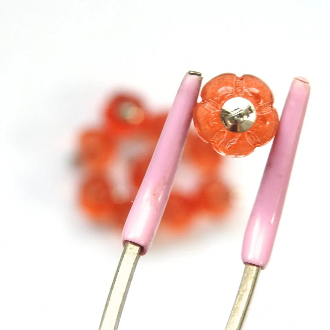 Mini Pumpkins Glass beads
