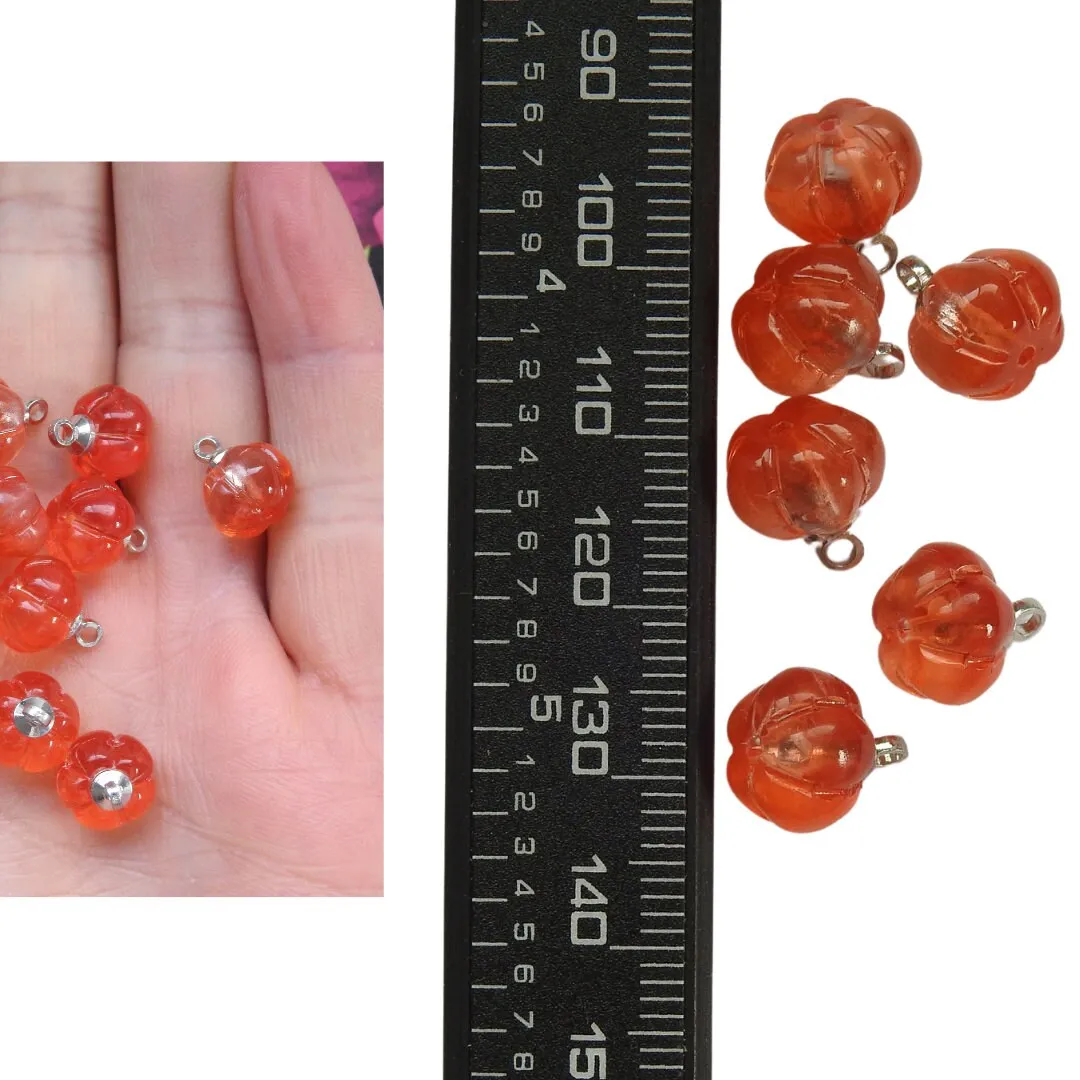 Mini Pumpkins Glass beads