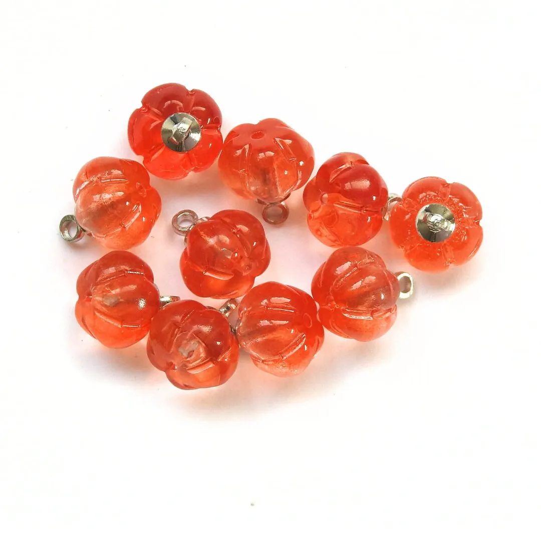Mini Pumpkins Glass beads