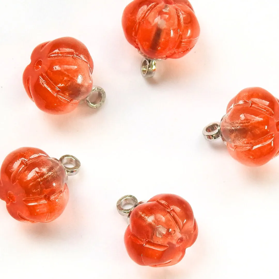 Mini Pumpkins Glass beads