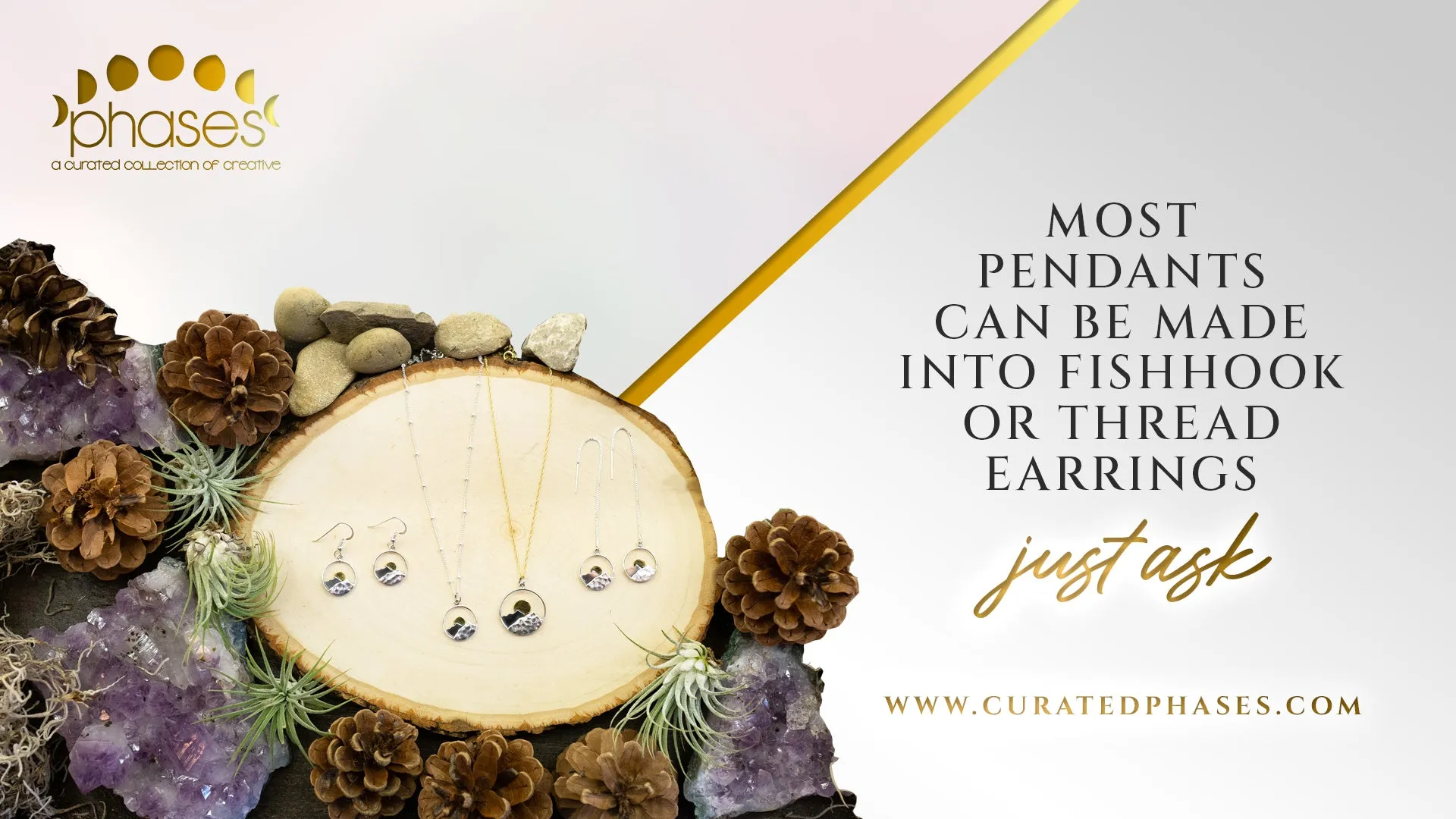 Mixed Metal Mushroom Necklace