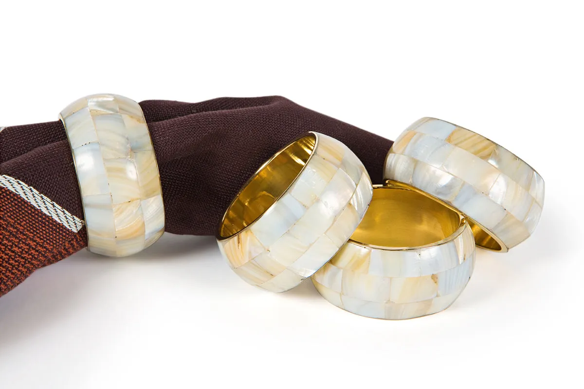 ML15818 Mother of Perl Inlay Napkin Ring