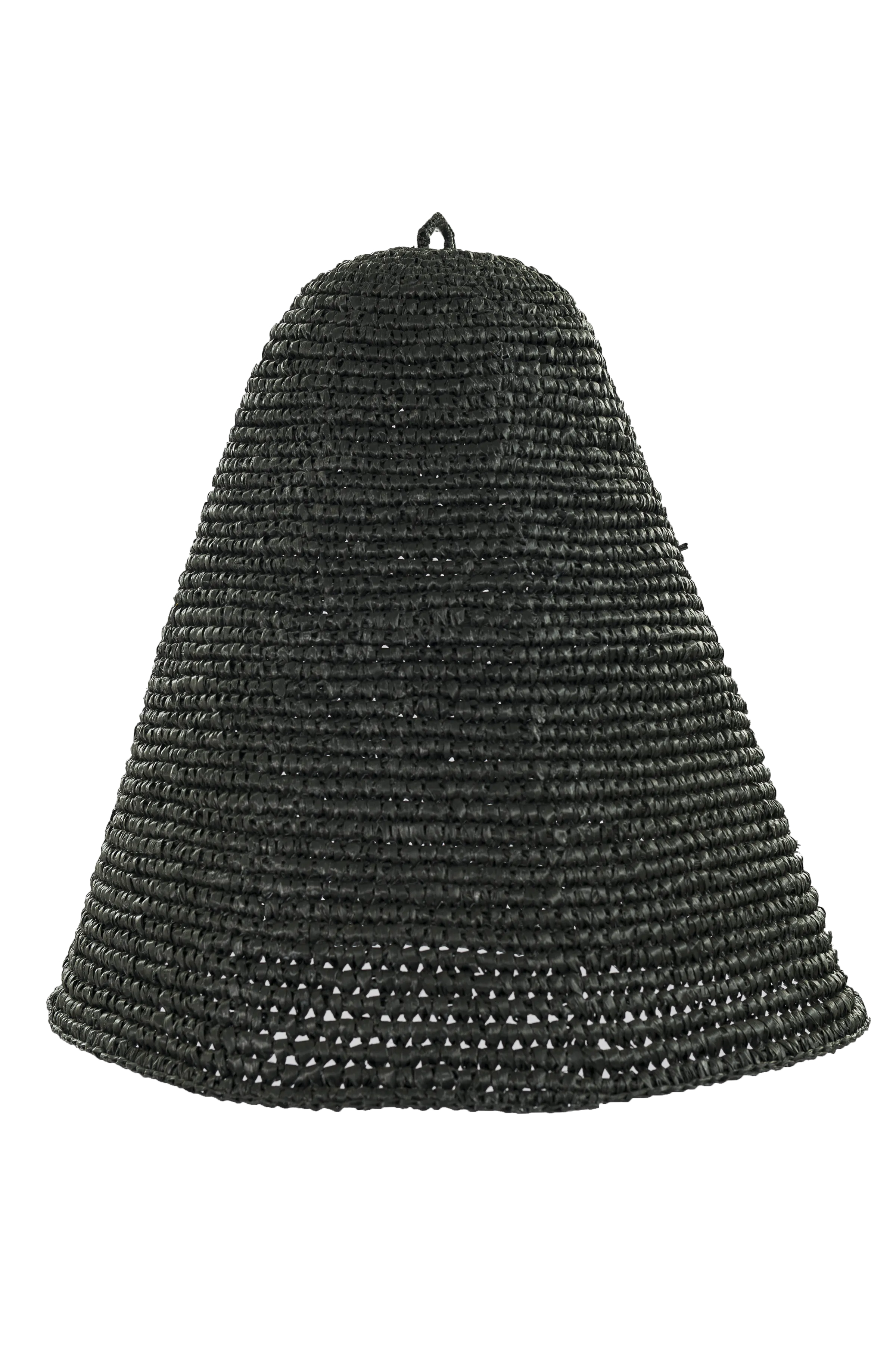 Natural Seagrass Black Pendant