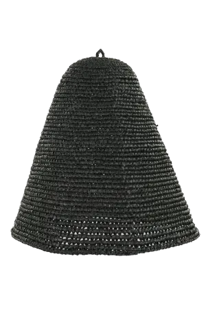 Natural Seagrass Black Pendant