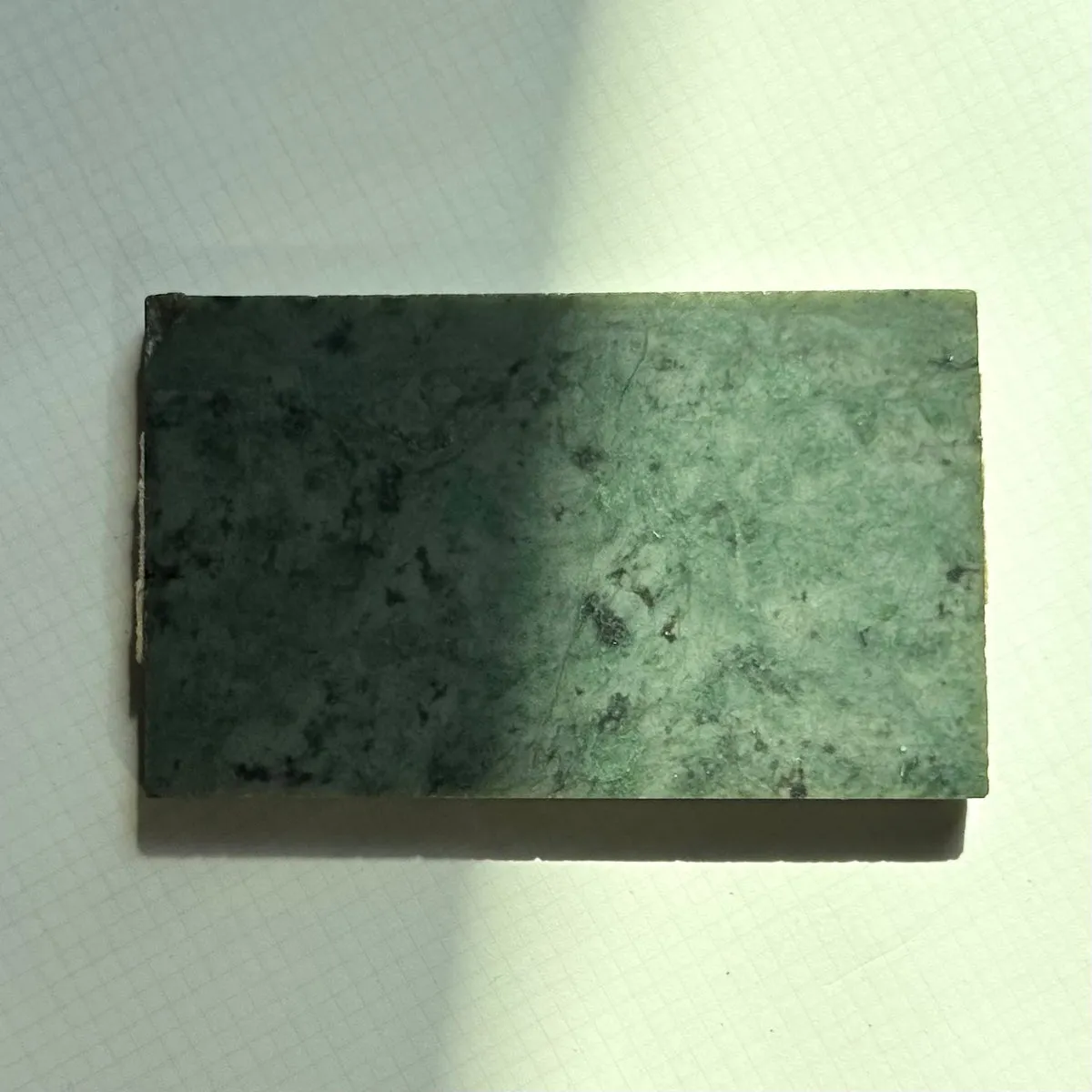 One Half Studs - Washington Green Jade, Sterling Silver