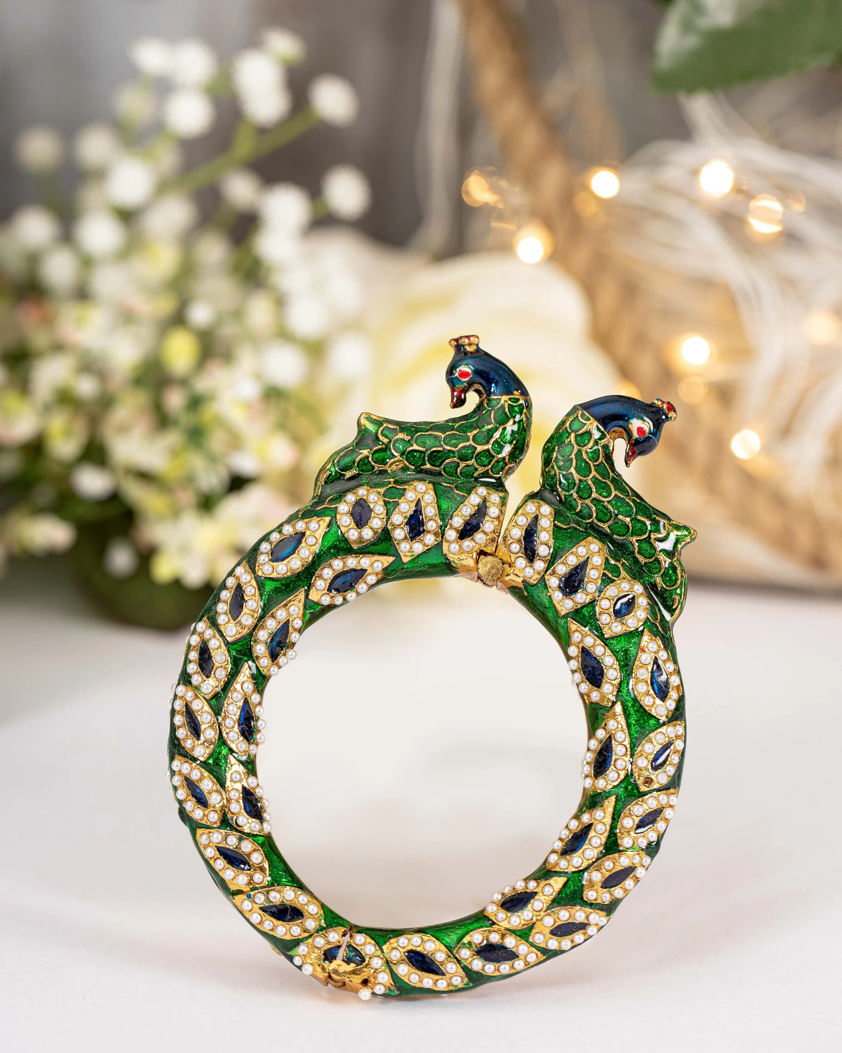 Peafowl Handcrafted Brass Bangles