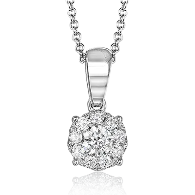 Pendant in 18k Gold with Diamonds MP1832 WHITE 18K X