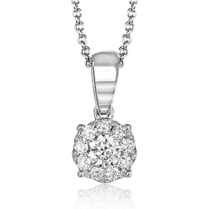 Pendant in 18k Gold with Diamonds MP1832 WHITE 18K X