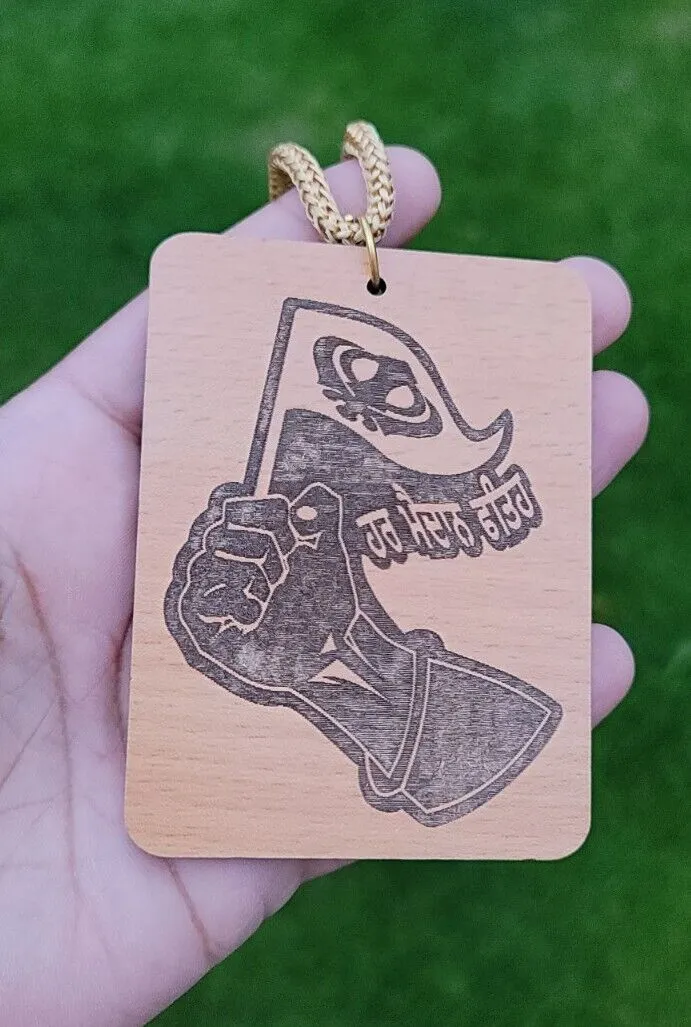 Punjabi Har Maidan Fateh sikh Khalsa Wood Pendant Evil Protection Car Hanger QQ9