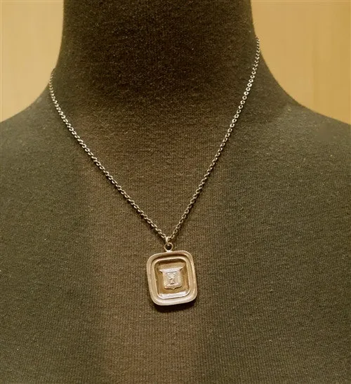 Pyrrha Stag's Head Sterling Silver Necklace