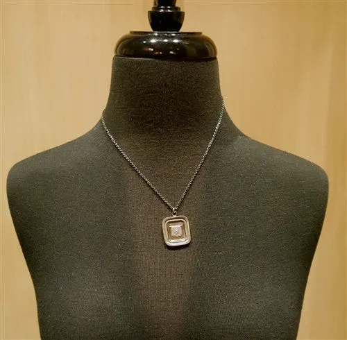 Pyrrha Stag's Head Sterling Silver Necklace