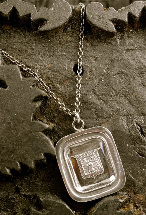 Pyrrha Stag's Head Sterling Silver Necklace