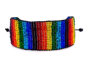 Rainbow Wide Adjustable Bracelet