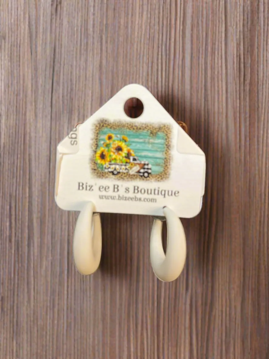 Rubber Hoop Earrings