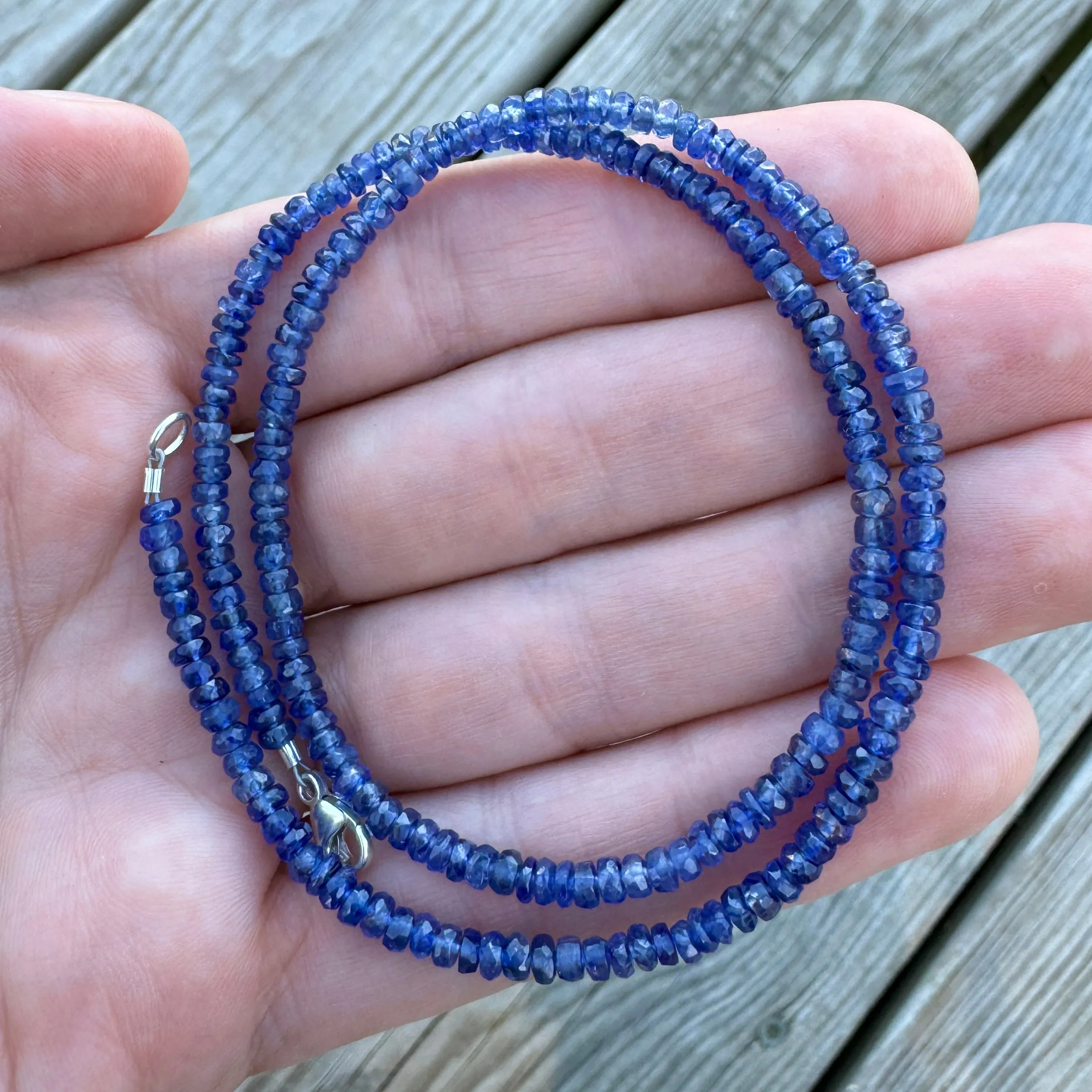 Small Blue Sapphire Strand