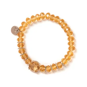 SODINI ELASTIC BRACELETS WITH BRILLIANT ROUND CRYSTAL IN MULTI
