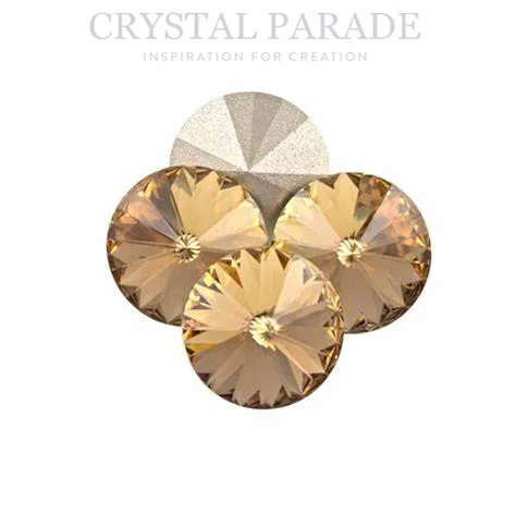 Swarovski 1122 Fancy Rivoli 14mm Light Colorado Topaz - 6 Pieces