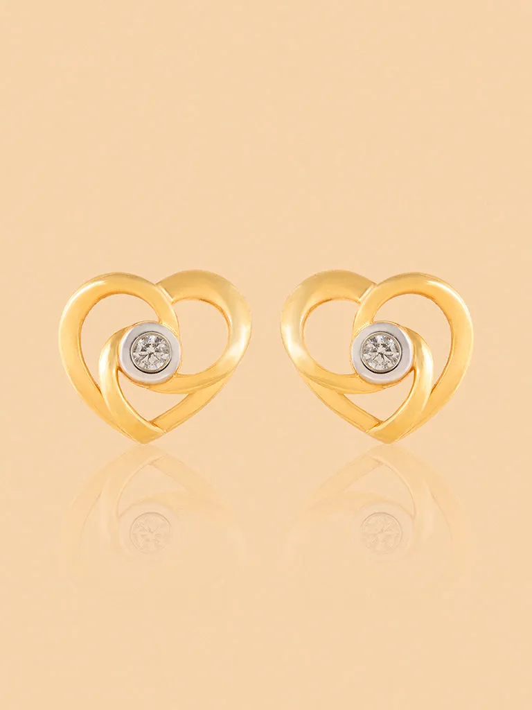 Westside X Pome Chic Lab Diamond Ribbon Knot Studs