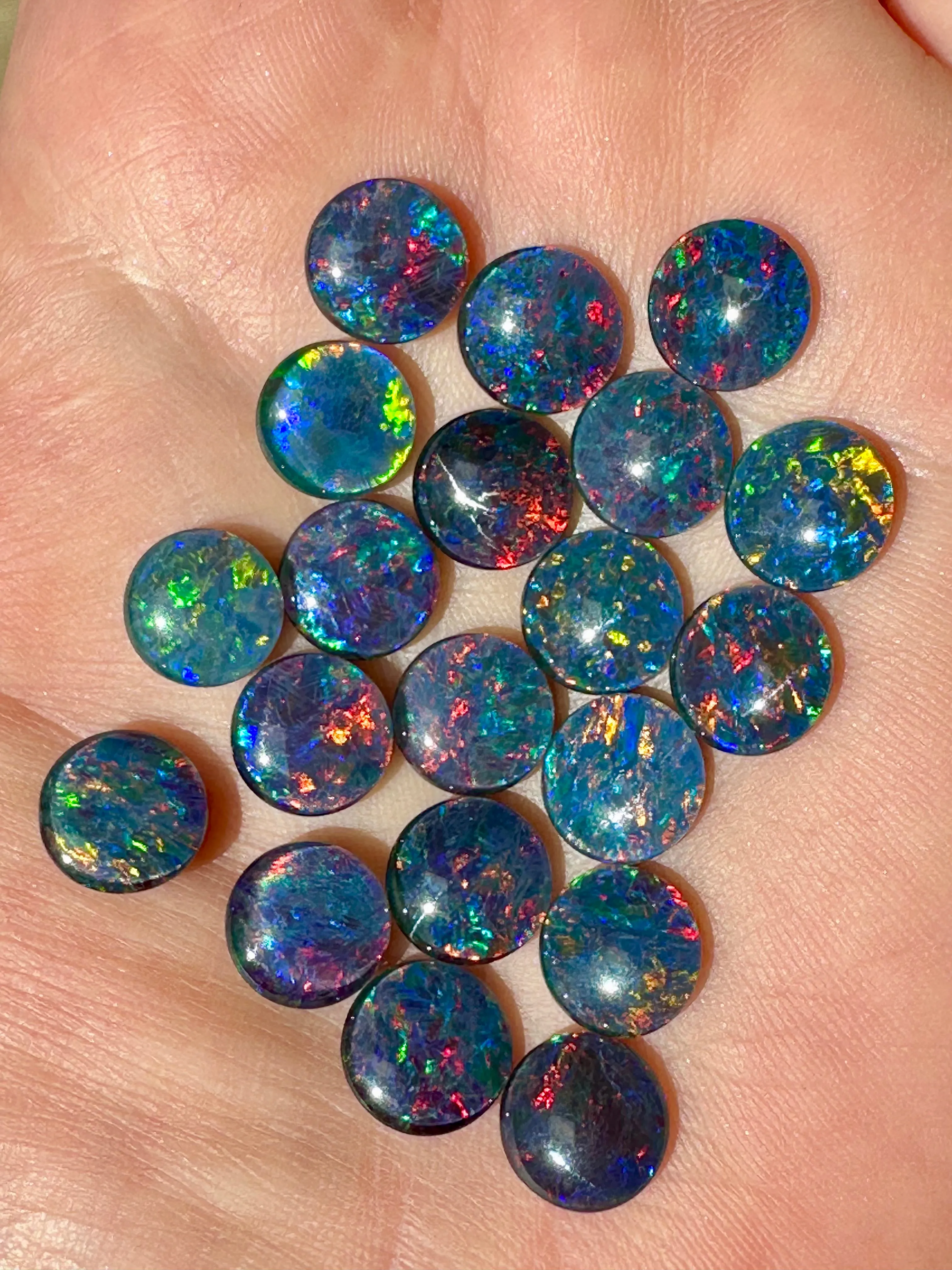 Wholesale Australian Opal Triplets 10mm Rounds