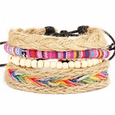 Wrap Feather Leather Bracelets
