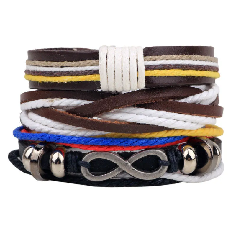 Wrap Feather Leather Bracelets