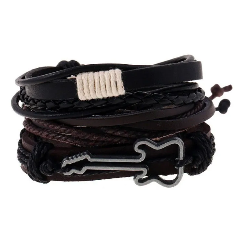 Wrap Feather Leather Bracelets